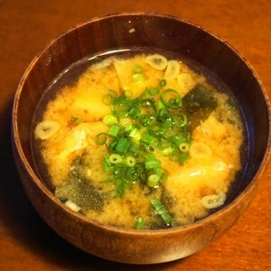 筍とワカメ油揚げのお味噌汁